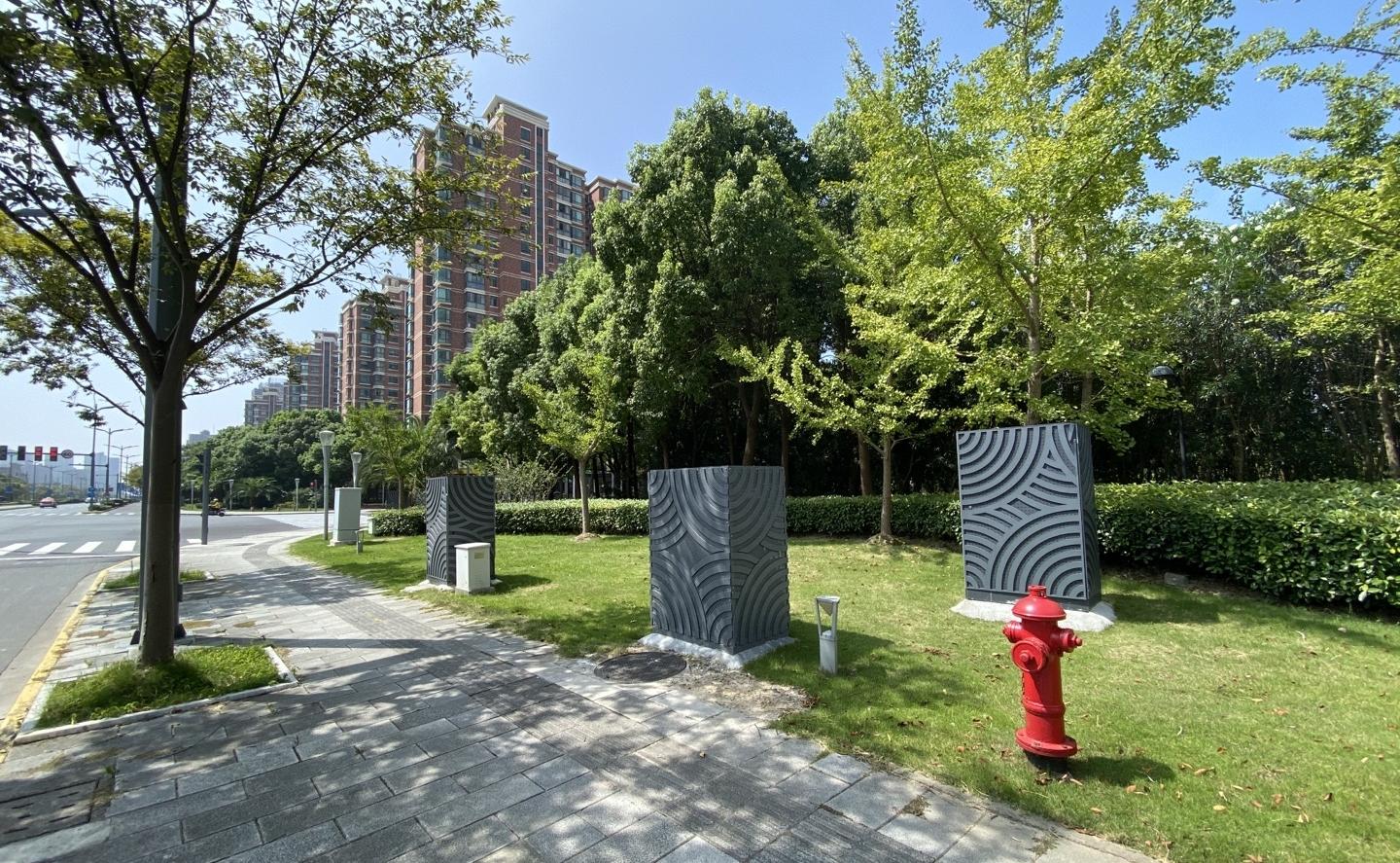 上海金山（shān）區,杭州灣大道,合杆整治,工程解析,海鷗造型,綜合杆,5G智慧基（jī）站,落地實踐