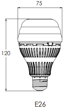 球泡燈(dēng)尺寸(cùn)圖