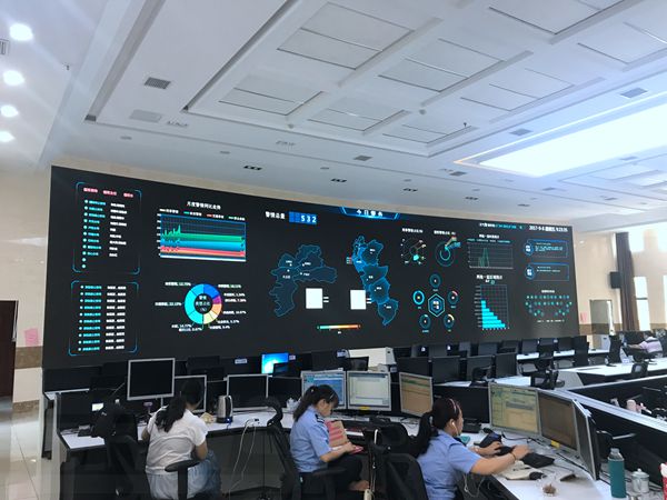 株洲公安局室（shì）內全彩led顯示屏