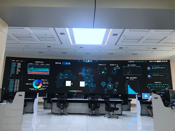 株洲公安局室內led全彩顯（xiǎn）示屏