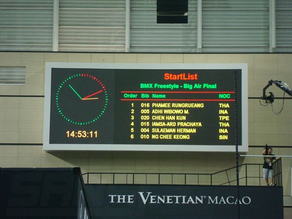 澳門科技大學體育場（chǎng）全彩led室內顯示屏（píng）