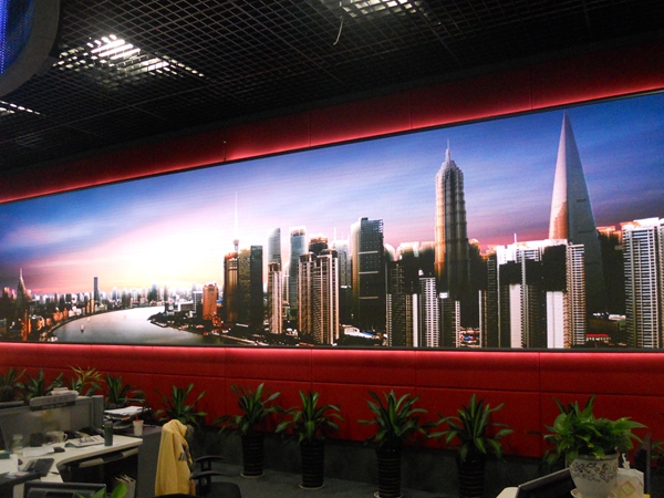 上海電（diàn）視台室內表貼屏