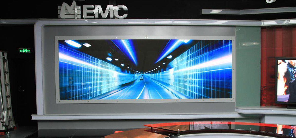 上海電影博物館電影頻道演播室室內（nèi）全彩屏