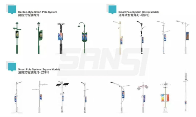 部分智(zhì)慧路燈樣式(shì)