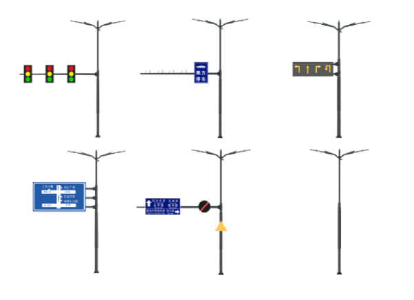 綜合杆各類樣式