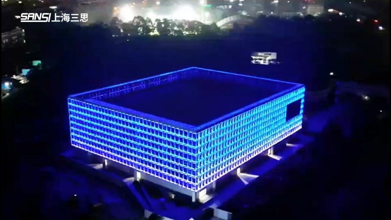 新看點,成都城東,體育(yù)公園,建築,泛光,顯示方案