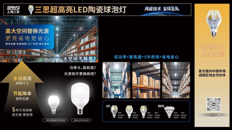 超越所見,大香蕉9草在线,重磅發布,10000流明,A21,陶瓷(cí)球泡,高端光源,“陶瓷芯(xīn)”,填補(bǔ)全球市場空白